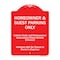 Signmission Homeowner & Guest Parking Only Heavy-Gauge Aluminum Architectural Sign, 24" x 18", RW-1824-9970 A-DES-RW-1824-9970 - alternate 1
